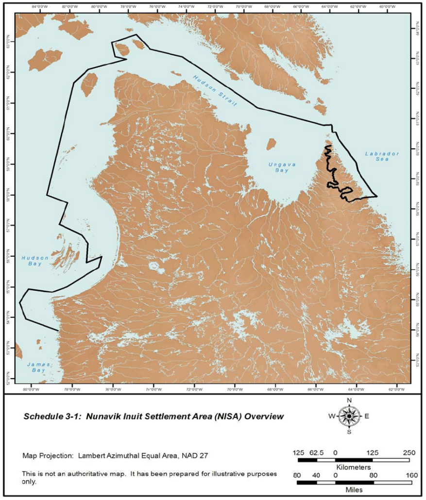 Schedule 3-1: Nunavik Inuit Settlement Area (NISA) Overview, Nunavik Inuit Land Claims Agreement (2006)